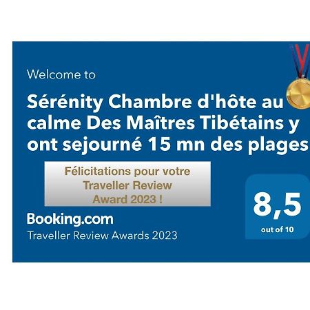 Serenity Chambre D'Hote Au Calme Des Maitres Tibetains Y Ont Sejourne 15 Mn Des Plages Lejlighed Mougins Eksteriør billede
